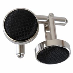 Black Solid Check Cufflinks Black Solid Check Cufflinks