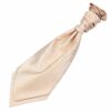 Champagne Solid Check Pre-Tied Wedding Cravat for Boys