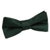 Dark Green Solid Check Pre-Tied Bow Tie for Boys