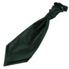 Dark Green Solid Check Pre-Tied Wedding Cravat for Boys