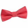 Red Solid Check Pre-Tied Bow Tie for Boys