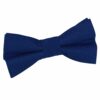 Royal Blue Solid Check Pre-Tied Bow Tie for Boys