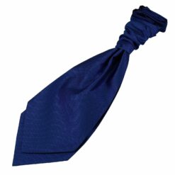 Royal Blue Solid Check Pre-Tied Wedding Cravat for Boys