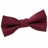 Burgundy Solid Check Pre-Tied Bow Tie for Boys