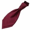 Burgundy Solid Check Pre-Tied Wedding Cravat for Boys