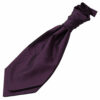Cadbury Purple Solid Check Pre-Tied Wedding Cravat for Boys