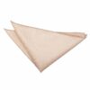 Champagne Solid Check  Pocket Square