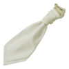 Ivory Solid Check Pre-Tied Wedding Cravat for Boys