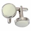 Ivory Solid Check Cufflinks