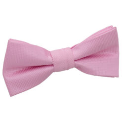 Light Pink Solid Check Pre-Tied Bow Tie for Boys Light Pink Solid Check Pre-Tied Bow Tie for Boys