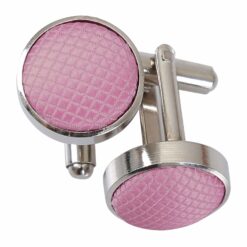 Light Pink Solid Check Cufflinks Light Pink Solid Check Cufflinks