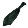 Dark Green Solid Check Pre-Tied Wedding Cravat