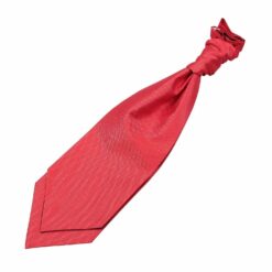 Red Solid Check Pre-Tied Wedding Cravat