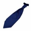 Royal Blue Solid Check Pre-Tied Wedding Cravat