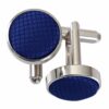 Royal Blue Solid Check Cufflinks