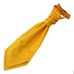 Sunflower Gold Solid Check Pre-Tied Wedding Cravat for Boys