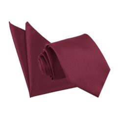 Burgundy Solid Check Tie and Pocket Square Set Burgundy Solid Check Tie and Pocket Square Set