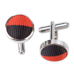 Red and Black Striped Cufflinks Red and Black Striped Cufflinks
