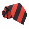 Red and Black Striped Tie