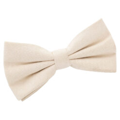 Beige Suede Pre-Tied Bow Tie Beige Suede Pre-Tied Bow Tie
