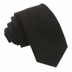 Black Suede Slim Tie Black Suede Slim Tie