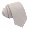 Dove Grey Suede Slim Tie