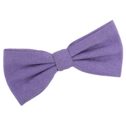 Dusty Lavender Suede Pre-Tied Bow Tie Dusty Lavender Suede Pre-Tied Bow Tie