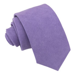 Dusty Lavender Suede Slim Tie Dusty Lavender Suede Slim Tie