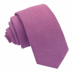 Dusty Rose Suede Slim Tie Dusty Rose Suede Slim Tie
