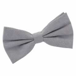 Grey Suede Pre-Tied Bow Tie Grey Suede Pre-Tied Bow Tie