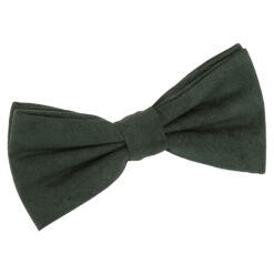 Hunter Green Suede Pre-Tied Bow Tie Hunter Green Suede Pre-Tied Bow Tie
