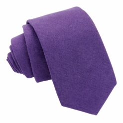 Purple Suede Slim Tie Purple Suede Slim Tie