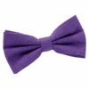 Purple Suede Pre-Tied Bow Tie