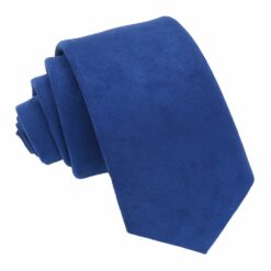 Royal Blue Suede Slim Tie Royal Blue Suede Slim Tie