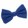 Royal Blue Suede Pre-Tied Bow Tie