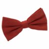 Rust Suede Pre-Tied Bow Tie