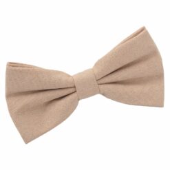 Tan Suede Pre-Tied Bow Tie Tan Suede Pre-Tied Bow Tie