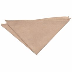 Tan Suede Pocket Square