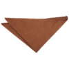 Toffee Brown Suede Pocket Square