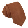 Toffee Brown Suede Slim Tie