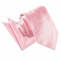 Baby Pink Swirl Tie and Pocket Square Set Baby Pink Swirl Tie and Pocket Square Set