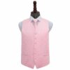 Baby Pink Swirl Wedding Waistcoat and Tie Set