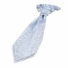 Baby Blue Swirl Pre-Tied Wedding Cravat for Boys