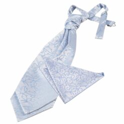Baby Blue Swirl Wedding Cravat and Pocket Square Set Baby Blue Swirl Wedding Cravat and Pocket Square Set