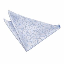 Baby Blue Swirl Pocket Square