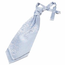 Baby Blue Swirl Pre-Tied Wedding Cravat