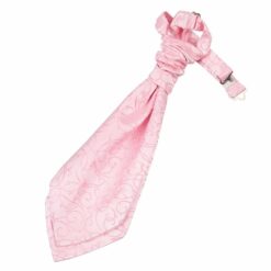 Baby Pink Swirl Pre-Tied Wedding Cravat for Boys Baby Pink Swirl Pre-Tied Wedding Cravat for Boys