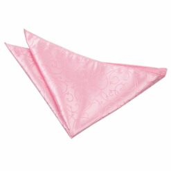 Baby Pink Swirl Pocket Square
