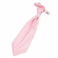 Baby Pink Swirl Pre-Tied Wedding Cravat Baby Pink Swirl Pre-Tied Wedding Cravat