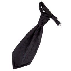 Black Swirl Pre-Tied Wedding Cravat for Boys Black Swirl Pre-Tied Wedding Cravat for Boys